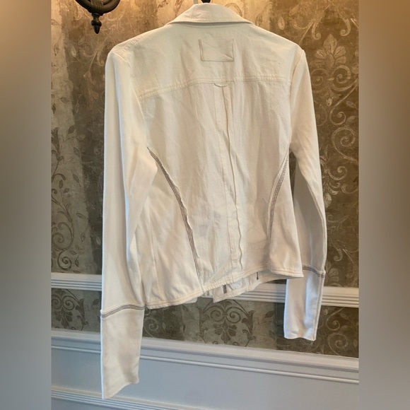 Free People White Long Sleeve Fitted Button Down - Picture 5 of 5